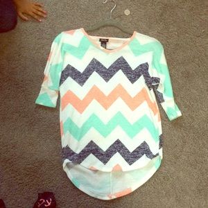 A colorful stripe shirt